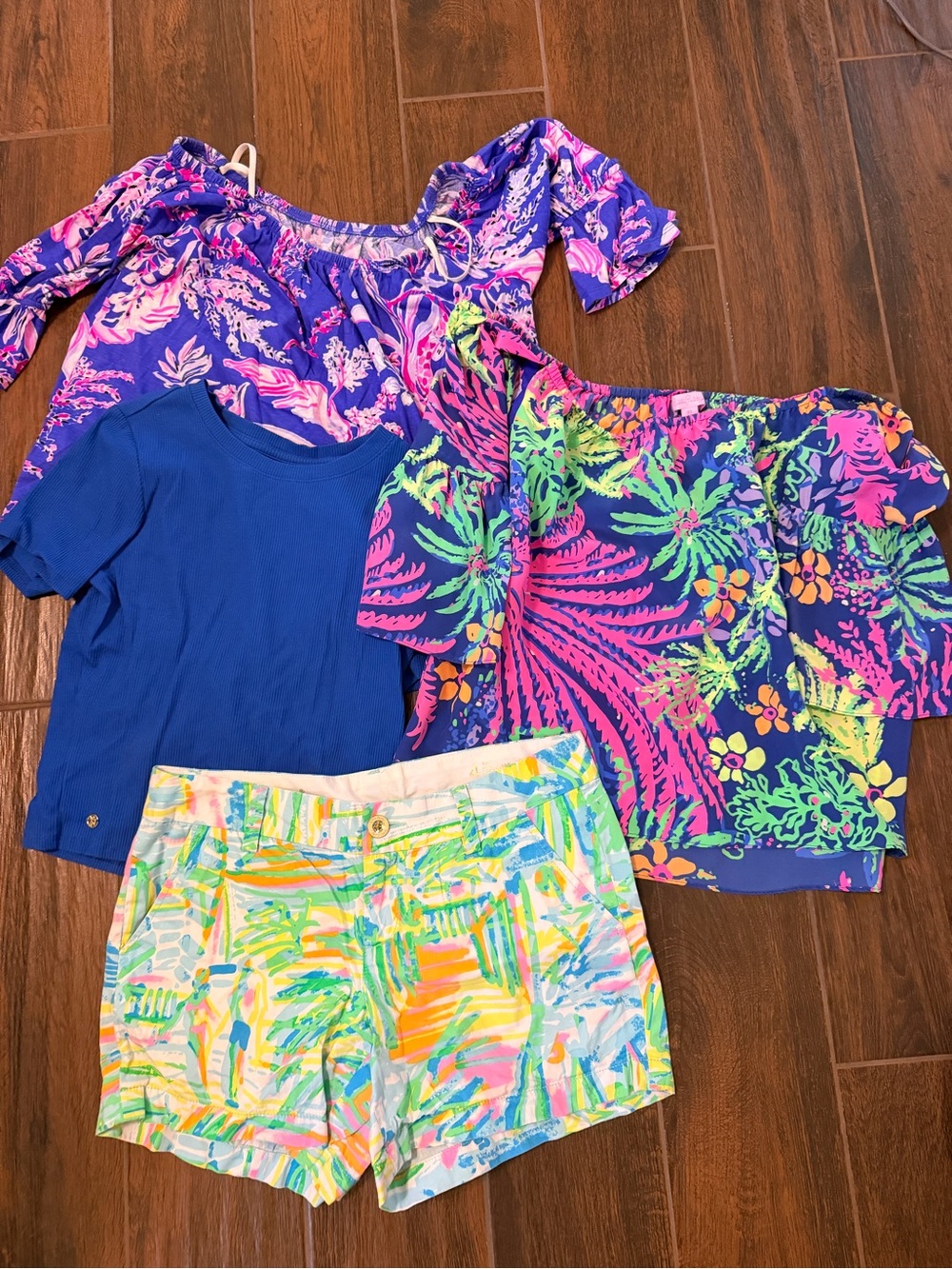 Lilly Pulitzer Lot Women's Tops and Shorts